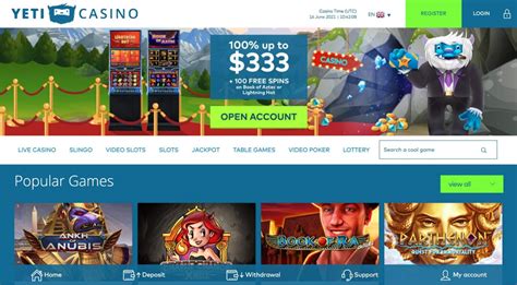 yeti casino free spins code